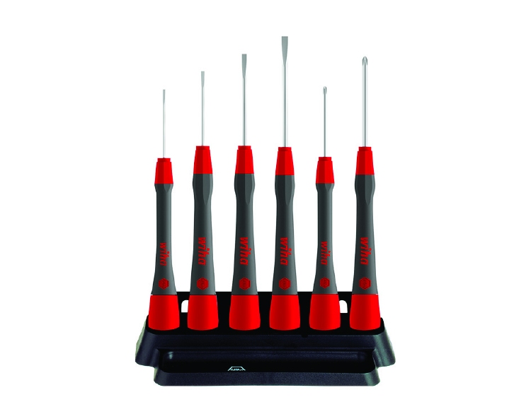 Wiha Fijnschroevendraaierset PicoFinish® Sleufkop, Phillips