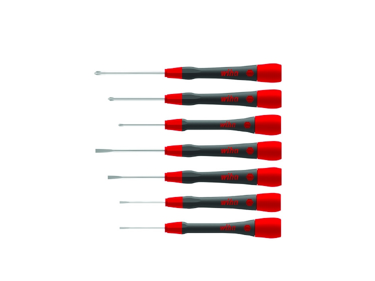 Wiha Fijnschroevendraaierset PicoFinish® sleufkop, Phillips