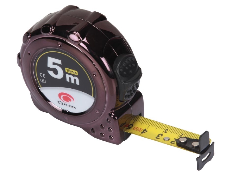 ROLBANDMAAT IN ABS-BEHUIZING MET UV-LAAG - 5 m 1st.
