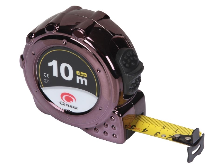 ROLBANDMAAT IN ABS-BEHUIZING MET UV-LAAG - 10 m 1st.
