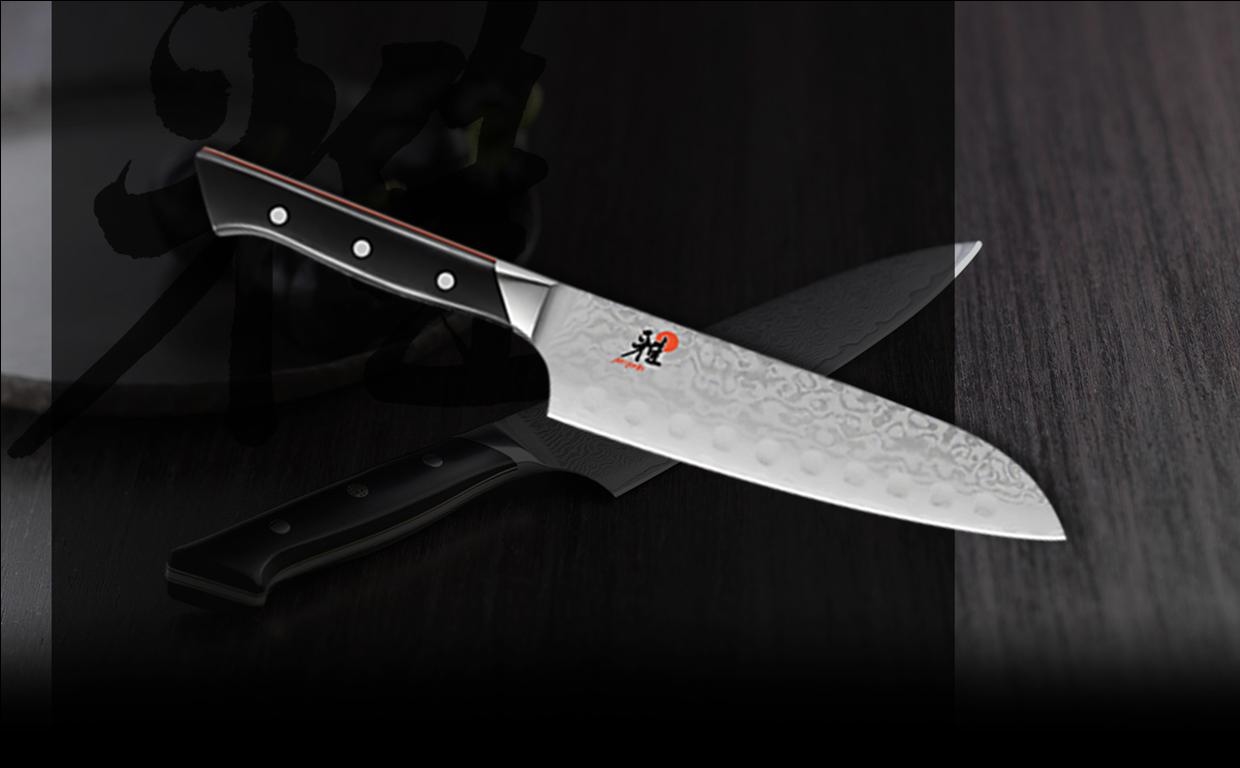 MIYABI 600D SANTOKU met kuiltjes 18cm