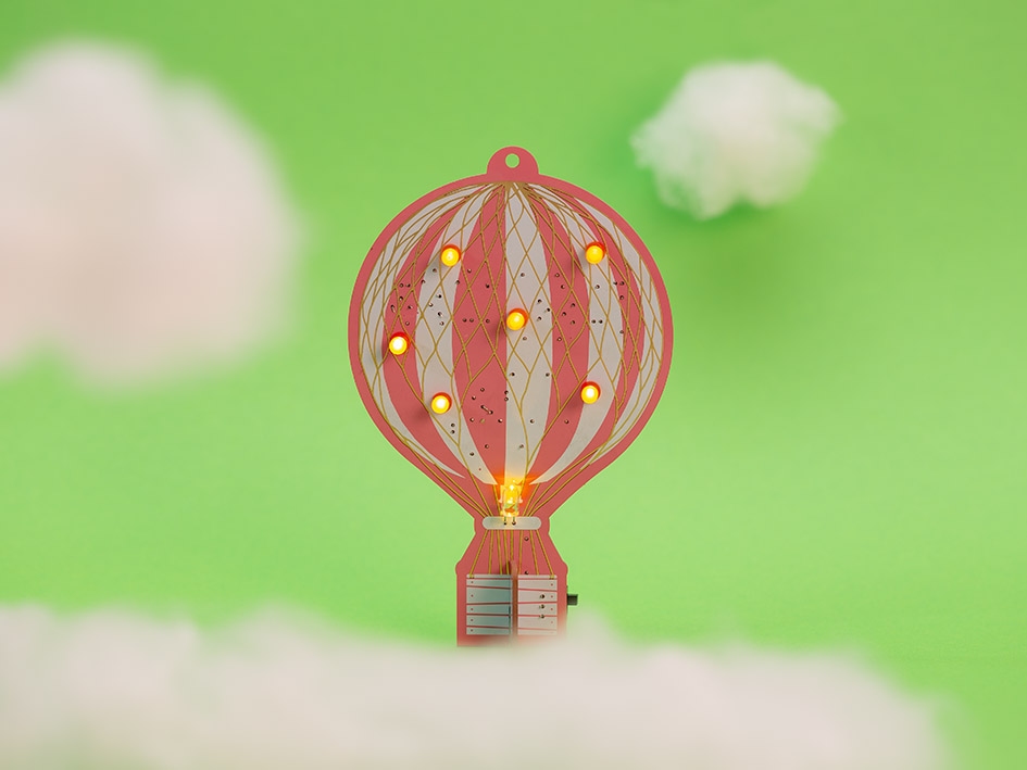 Retro Luchtballon - Educatieve Soldeerkit 1st.