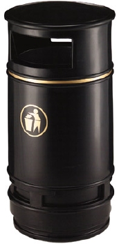Afvalbak Copperfield 90L, kunststof met metalen binnenemmer