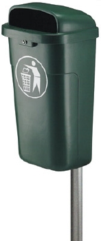 Bomabin Outdoor Hamburg met paal - 50 l - GROEN