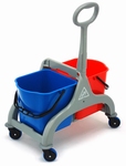 Rolemmer dubbel FRED 2x15L BLAUW/ROOD