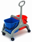 Rolemmer dubbel FRED 2x15L BLAUW/ROOD