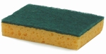 Schuurspons 010E plat 13.8x9.8cm GEEL/GROEN