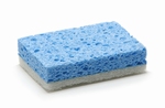 Schuurspons cellulose 10x7cm BLAUW/WIT