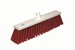 Straatborstel polyester vezels hard - 177 x 69 x 470 mm rood