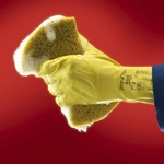 Handschoenen Universal Plus GEEL 9.5-10 - EXTRA LARGE