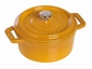 Ronde Cocotte 18 cm - mosterd
