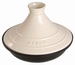 Tajine 28 cm - zwart-crhme
