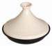 Tajine 20 cm - zwart-crhme