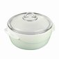 WAVE KOM ROND M/D GLAS 14CM WIT PYREX 310