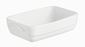 WAVE MINI RECHTH.SCHAAL 14X8 CM WIT PYREX 318
