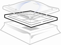 PVC VENTILATIERAAM 86X86/DOOS 1 ST/PC
