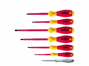 Wiha Schroevendraaierset SoftFinish electric sleufkop, Phill