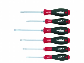 Wiha Schroevendraaierset SoftFinish sleufkop, Phillips 6-del