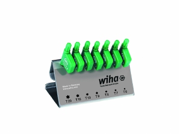 Wiha Stiftsleutelset met vlaggetjesgreep TORX® 7-delig chemi