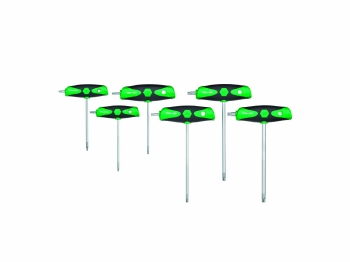 Wiha Stiftsleutelset met dwarsgreep ComfortGrip TORX® 6-deli