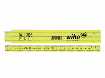 Wiha Duimstok Longlife® 2 m metrisch, 10 delen (27058) geel