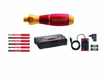 Wiha E-schroevendraaier set 1 speedE® sleufkop, Phillips,