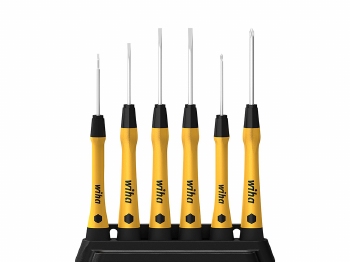 WIHA - FIJNSCHROEVENDRAAIERSET PICOFINISH® ESD SLEUFKOP, PHI